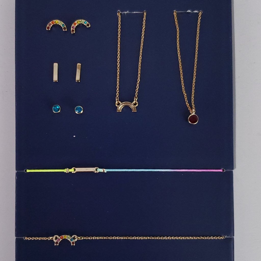 Nwt Rachel Roy 7 Piece Rainbow Jewelry Set 25$